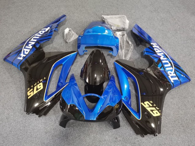 Comprar Carenados Moto Triumph Daytona 675 Triple 2006-2008 - Azul Negro Brillante Carrera