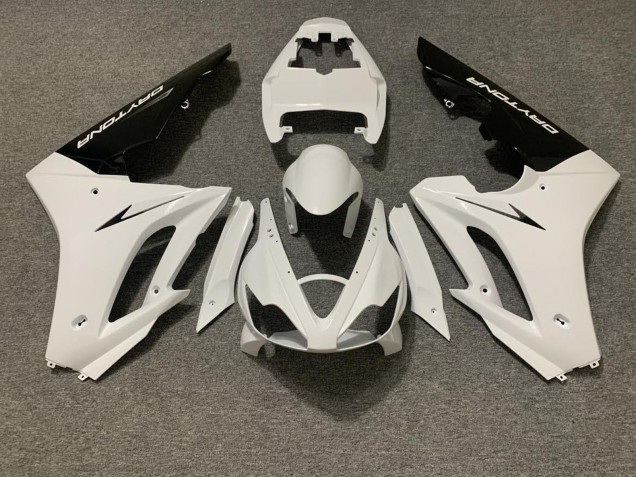 Comprar Carenado Moto Triumph Daytona 675 Triple 2006-2008 - Blanco Negro Brillante