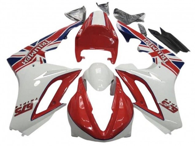 Comprar Carenados Moto Triumph Daytona 675 Triple 2009-2012 - Blanco Rojo