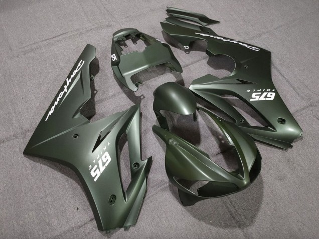 Comprar Carenados Moto Triumph Daytona 675 Triple 2009-2012 - Verde Mate Blanco