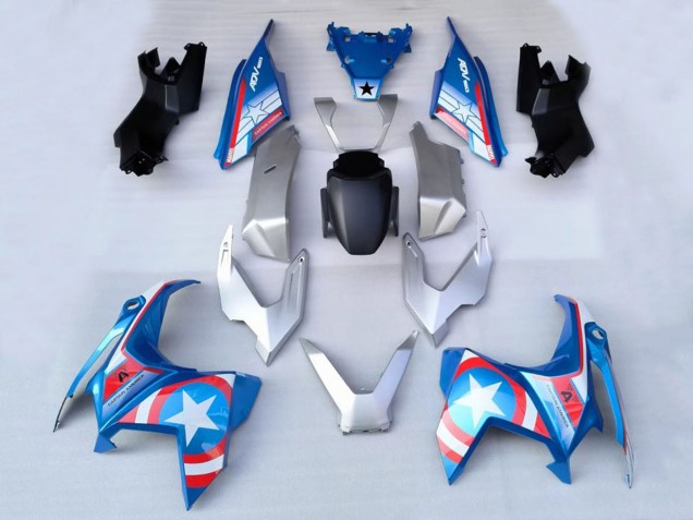 Comprar Carenados Moto Honda ADV160 2022-2024 - Plata Azul Rojo Blanco Estrella