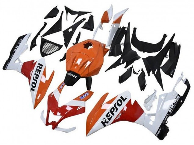 Comprar Carenados Moto Aprilia RS4 50 125 2012-2018 - Naranja Blanco Rojo Negro Brillante Repsol
