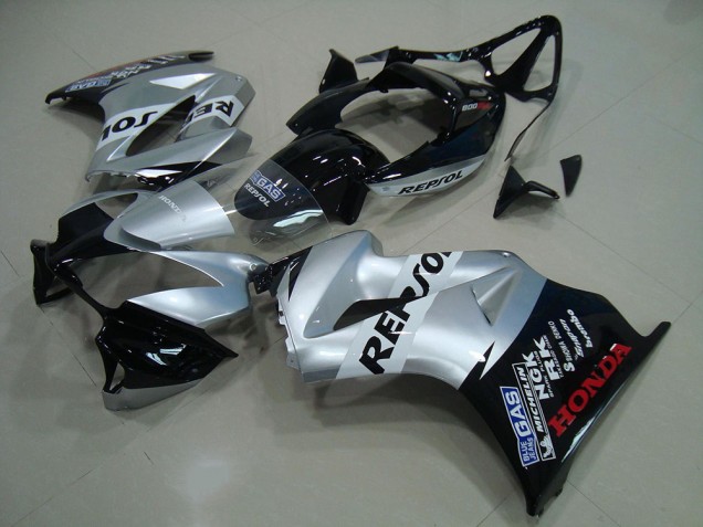 Comprar Carenado Moto Honda VFR 800 2002-2013 - Plata Negro Brillante Repsol
