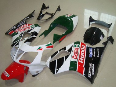 Comprar Kits Carenado Moto Honda VTR1000 2000-2006 - Blanco Rojo Verde Negro Brillante Castrol