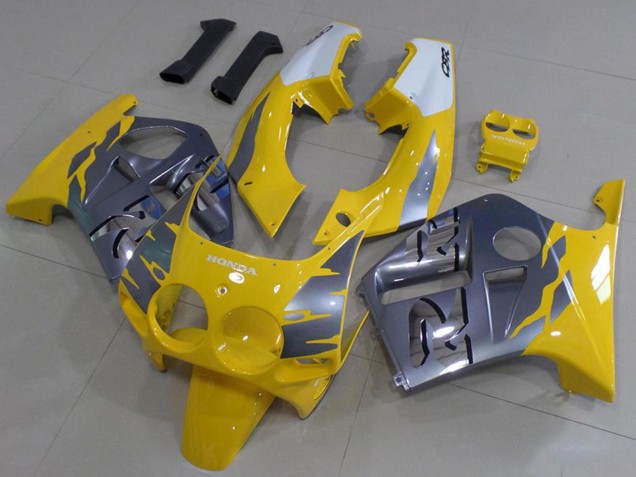 Comprar Carenados Moto Honda CBR250RR MC19 1988-1989 - Blanco Amarillo Plata