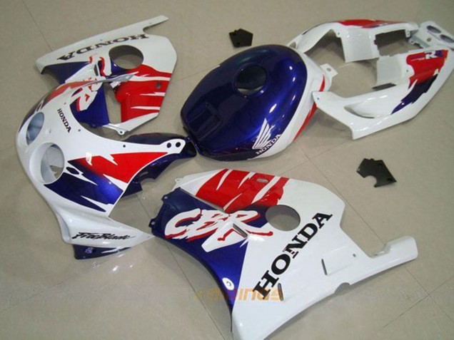 Comprar Carenado Moto Honda CBR250RR MC22 1990-1998 - Blanco Rojo Azul