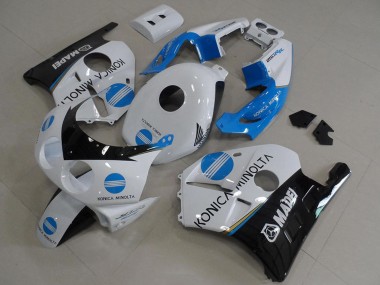 Comprar Carenados Moto Honda CBR250RR MC22 1990-1998 - Blanco Azul Negro Brillante Konica Minolta