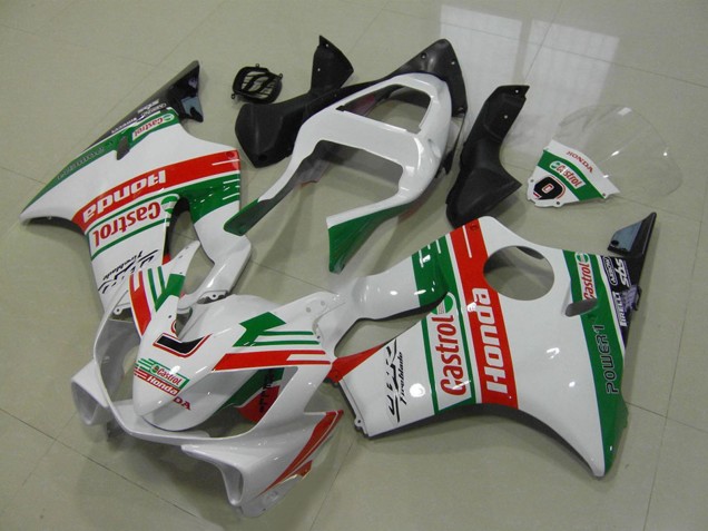 Comprar Carenados Moto Honda CBR600 F4i 2001-2003 - Blanco Rojo Verde Castrol