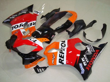 Comprar Carenado Moto Honda CBR600 F4i 2004-2007 - Naranja Blanco Rojo Negro Brillante Repsol