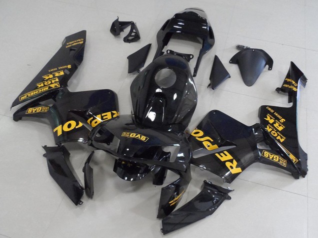 Comprar Carenados Moto Honda CBR600RR 2003-2004 - Negro Brillante Oro Repsol