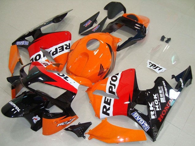 Comprar Carenado Moto Honda CBR600RR 2003-2004 - Naranja Blanco Rojo Negro Brillante Repsol