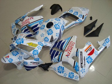 Comprar Carenados Moto Honda CBR600RR 2003-2004 - Blanco Azul Rojo Nastro Azzurro