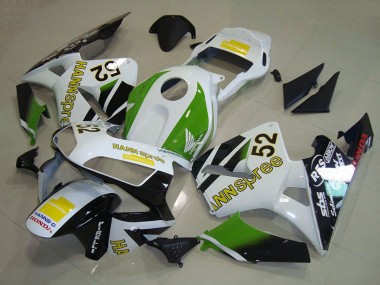 Comprar Carenados Moto Honda CBR600RR 2003-2004 - Blanco Verde Amarillo Negro Brillante Hannspree 52
