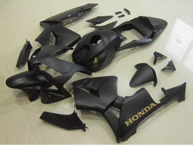 Comprar Carenados Moto Honda CBR600RR 2003-2004 - Negro Mate Oro Calcomanía