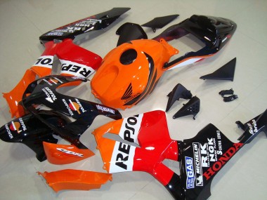 Comprar Kit Carenados Moto Honda CBR600RR 2003-2004 - Naranja Blanco Rojo Negro Brillante Repsol