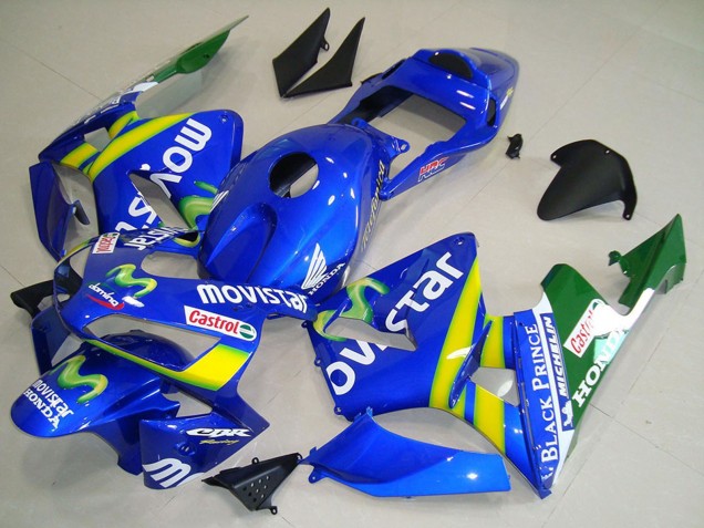 Comprar Carenado Moto Honda CBR600RR 2003-2004 - Azul Amarillo Verde MoviStar