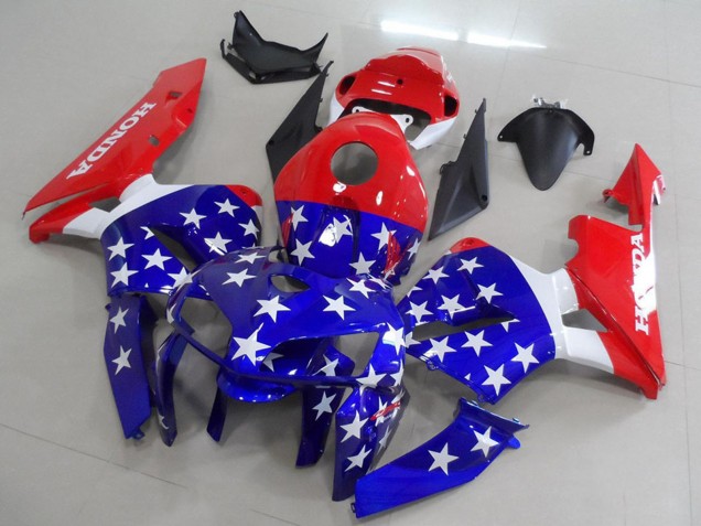 Comprar Carenados Moto Honda CBR600RR 2005-2006 - Rojo Azul Blanco American Flag