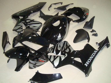 Comprar Carenados Moto Honda CBR600RR 2005-2006 - Negro Brillante Plata Llama