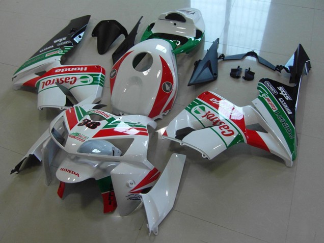 Comprar Carenados Moto Honda CBR600RR 2005-2006 - Blanco Rojo Verde Castrol 38