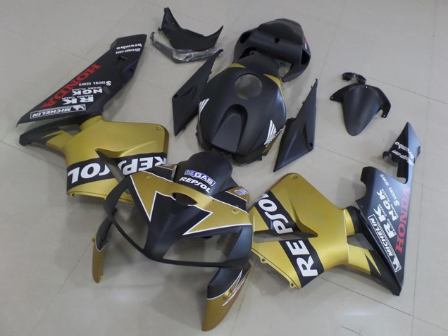 Comprar Carenados Moto Honda CBR600RR 2005-2006 - Negro Mate Oro Repsol