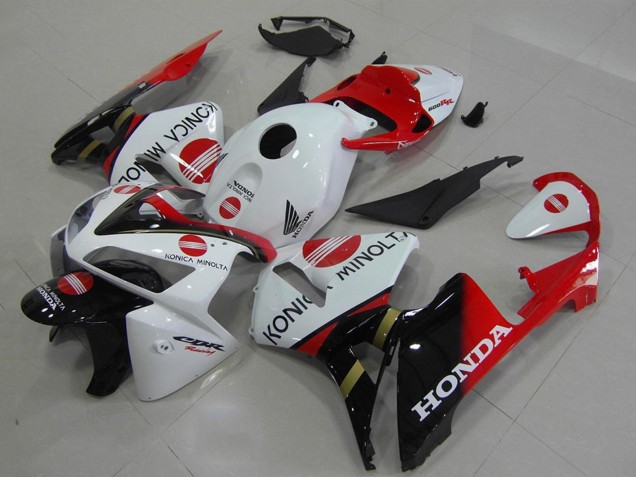 Comprar Carenados Moto Honda CBR600RR 2005-2006 - Blanco Rojo Negro Brillante Konica Minolta