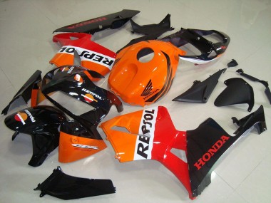 Comprar Kits Carenado Moto Honda CBR600RR 2005-2006 - Naranja Blanco Rojo Negro Brillante Repsol