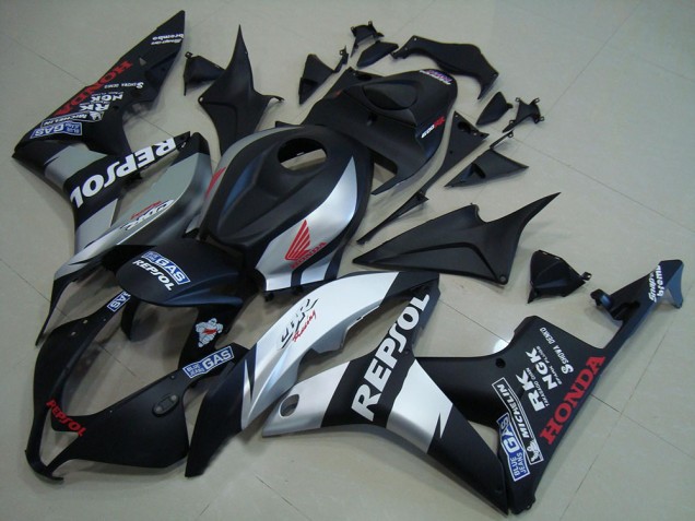 Comprar Carenados Moto Honda CBR600RR 2007-2008 - Negro Mate Plata Repsol