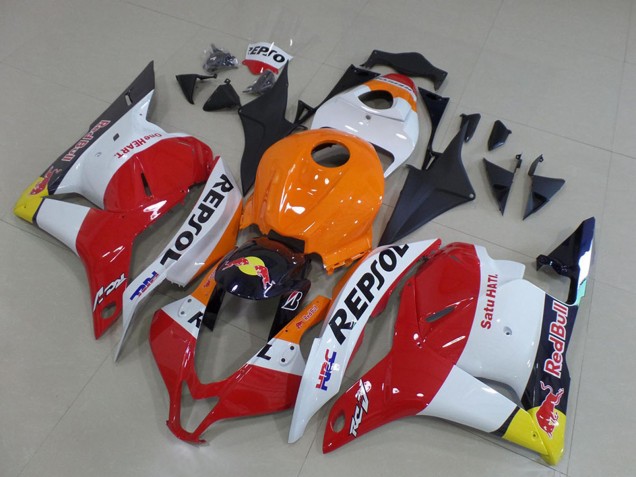 Comprar Carenados Moto Honda CBR600RR 2009-2012 - Naranja Blanco Rojo Amarillo Azul Repsol HRC Rojo Bull