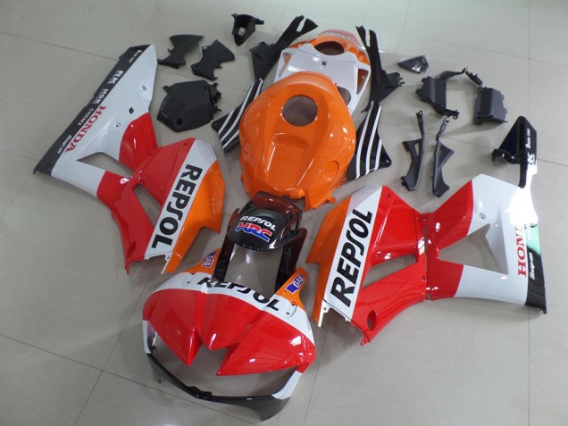 Comprar Kits Carenado Moto Honda CBR600RR 2013-2023 - Naranja Blanco Rojo Negro Brillante Repsol