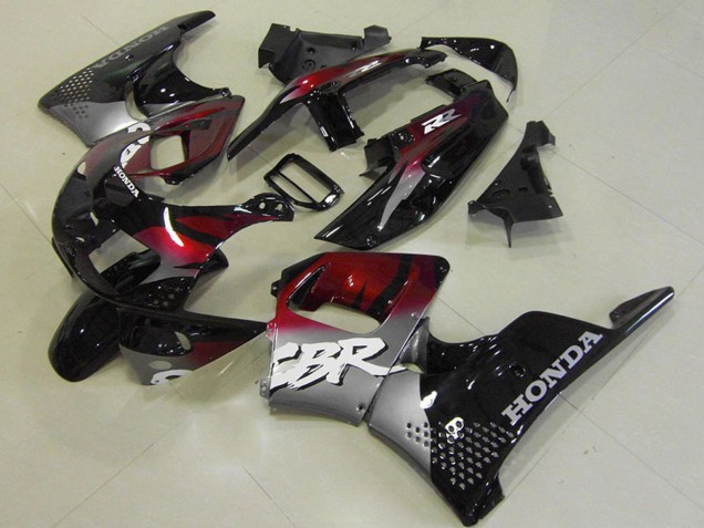 Comprar Carenados Moto Honda CBR900RR 893 1996-1997 - Plata Rojo Granate Negro Brillante