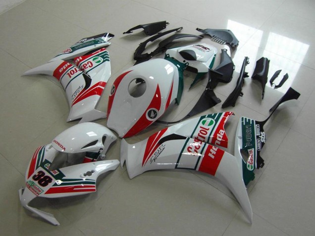 Comprar Carenados Moto Honda CBR1000RR 2012-2016 - Blanco Rojo Verde Castrol 38