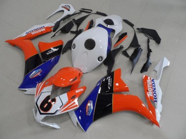 Comprar Carenados Moto Honda CBR1000RR 2012-2016 - Blanco Azul Naranja Negro Brillante TT Legends 6