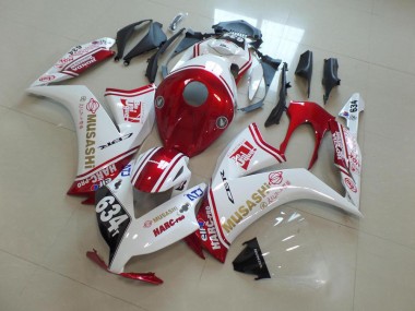 Comprar Carenados Moto Honda CBR1000RR 2012-2016 - Blanco Rojo Musashi 634