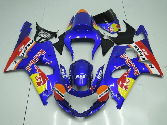 Comprar Carenados Moto Suzuki GSXR 1000 2000-2002 - Azul Amarillo Rojo Bull Repsol