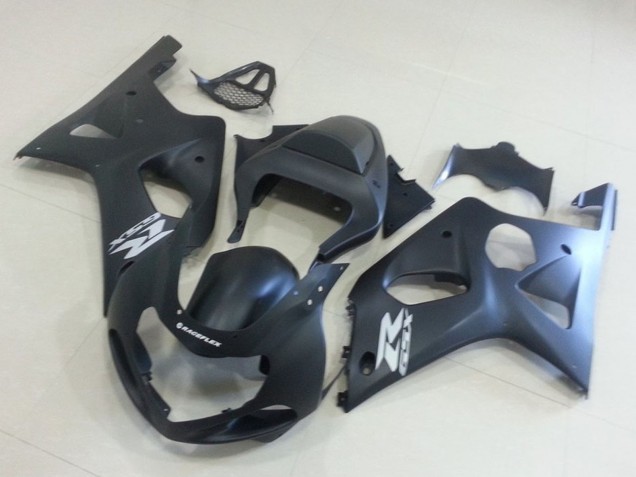 Comprar Carenados Moto Suzuki GSXR 1000 2000-2002 - Negro Mate Plata Calcomanía