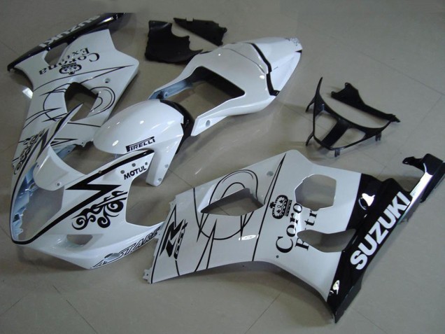 Comprar Carenados Moto Suzuki GSXR 1000 2003-2004 - Blanco Negro Corona