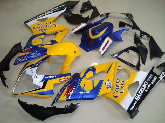 Comprar Carenados Moto Suzuki GSXR 1000 2005-2006 - Amarillo Blanco Negro Corona