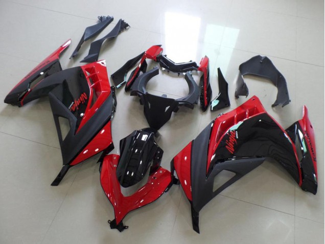 Comprar Carenados Moto Kawasaki ZX300R 2013-2018 - Rojo Negro Brillante Negro Mate