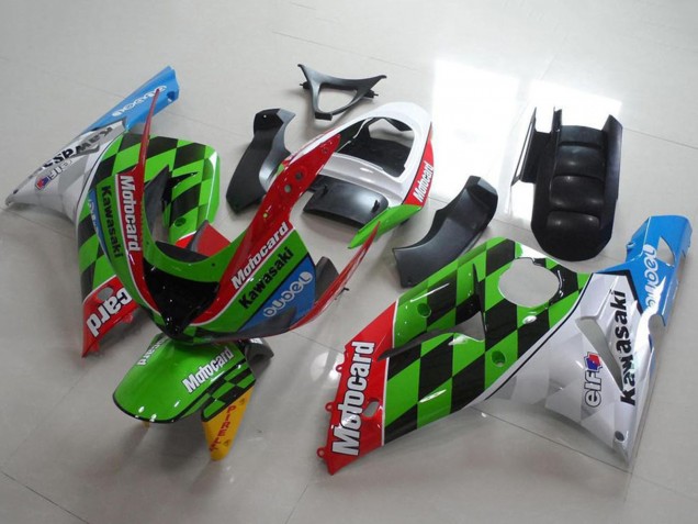 Comprar Carenados Moto Kawasaki ZX6R 2003-2004 - Blanco Rojo Verde Azul Negro Motocard