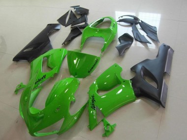 Comprar Carenados Moto Kawasaki ZX6R 2005-2006 - Verde Negro Mate