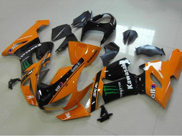 Comprar Carenados Moto Kawasaki ZX6R 2005-2006 - Naranja Negro Verde Monstruo