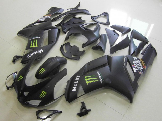 Comprar Carenados Moto Kawasaki ZX6R 2007-2008 - Negro Mate Monstruo