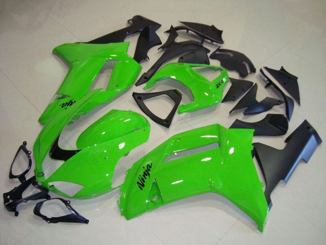 Comprar Carenados Moto Kawasaki ZX6R 2007-2008 - Verde Negro Mate
