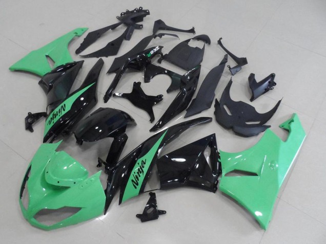 Comprar Carenados Moto Kawasaki ZX6R 2009-2012 - Verde Claro Negro Brillante