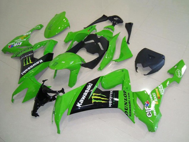 Comprar Carenados Moto Kawasaki ZX10R 2008-2010 - Verde Negro Brillante Amarillo Monstruo