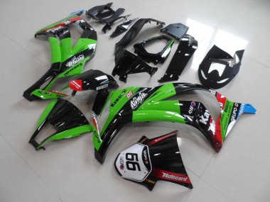 Comprar Carenados Moto Kawasaki ZX10R 2011-2015 - Verde Rojo Negro Brillante KIPS Motocard Elf 66