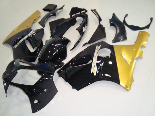 Comprar Carenados Moto Kawasaki ZX12R 2000-2001 - Negro Brillante Oro