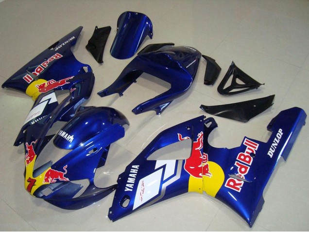 Comprar Carenados Moto Yamaha YZF R1 2000-2001 - Azul Blanco Amarillo Rojo Bull