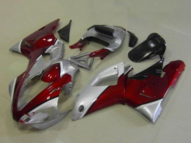 Comprar Carenados Moto Yamaha YZF R1 2000-2001 - Plata Rojo Granate