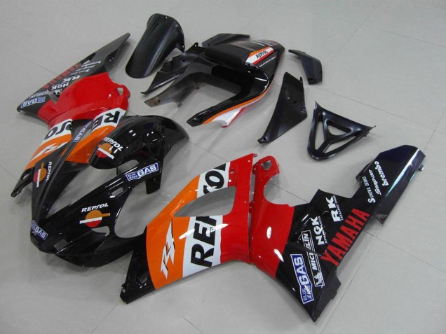 Comprar Carenados Moto Yamaha YZF R1 2000-2001 - Naranja Blanco Rojo Negro Repsol